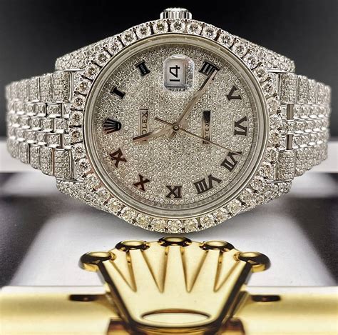 blinged-out rolex replica|rolex iced out diamond bracelet.